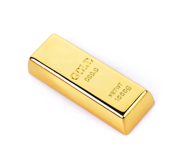 Gold Bars Isolated White Background — Stock Photo, Image