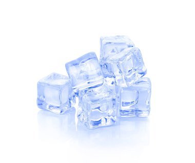 buz beyaz arkaplanda izole.