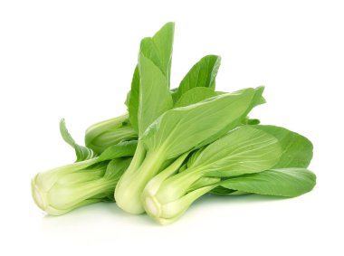 Çin lahanası (Çince lahana) üzerinde beyaz izole