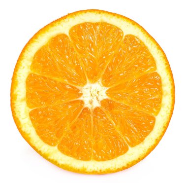 Orange fruit isolated on white background clipart