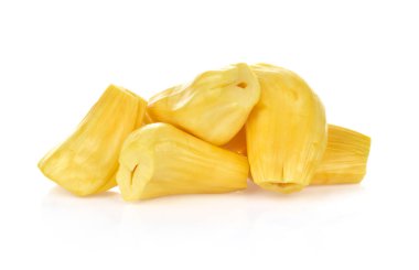 Beyaz arkaplanda Jackfruit izole