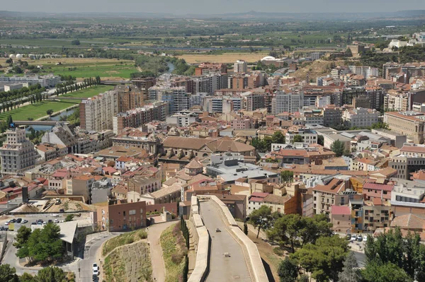 Havadan görünümü, Catalonia, İspanya şehirde Lleida (Lerida)
