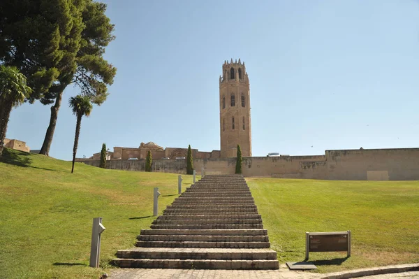 La Seu Vella (eski Cathedral), İspanya, İspanya Lleida (Lerida) şehrin ana görünümü