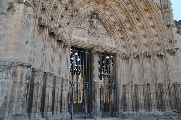 La Seu Vella (eski Cathedral), İspanya, İspanya Lleida (Lerida) şehrin ana giriş