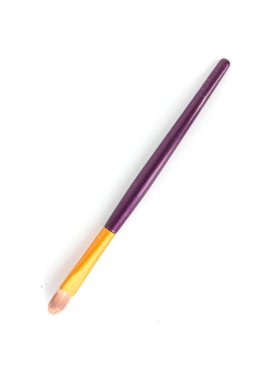 Beyaz arka plan, yakın çekim, izole, makyaj fırça makyaj için fırça