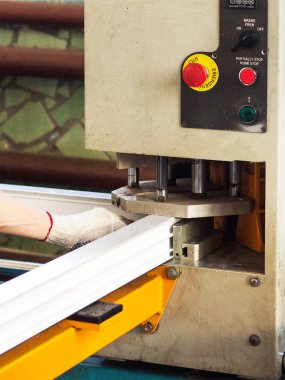 Pvc pencere, yapıştırma üretim Windows, pvc pencere, üretimi için makine plastik köşe profili