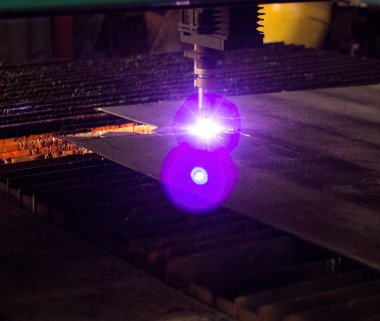 Makine Metal, modern otomatik plazma lazer kesme Plazma kesme lazer ve lazer, üretim için
