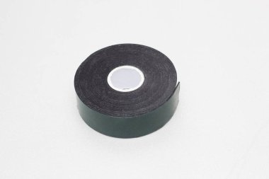 Çift taraflı bant bir gümüş arka plan, yakın çekim, İskoç teyibini reel