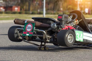 Katılımcılar özelleştirmek ve kart karting yarışmalar, otomatik spor, karting yarışmalar, yakın çekim, hız için ayarlamak