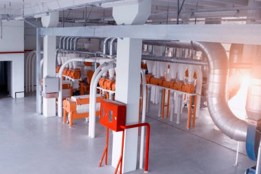 Gıda üretim tesisinde modern atölye un tahıl, üretim breadstuffs