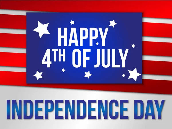 Mutlu bağımsızlık günü, 4 Temmuz. Vektör çizim, Soyut Tasarım.