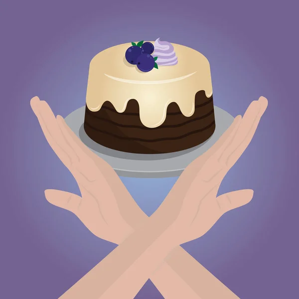 Hayır kek için eller eller. Kilo kontrolü. Kilo vermek. Bmi.Diet