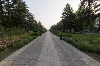 Square in the middle of Krasnaya street in Krasnodar