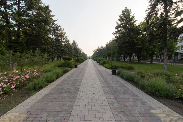 Square in the middle of Krasnaya street in Krasnodar