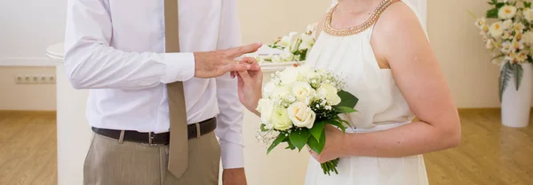 Ünnepélyes Bejegyzése Házasság Esküvő Palota — Stock Fotó