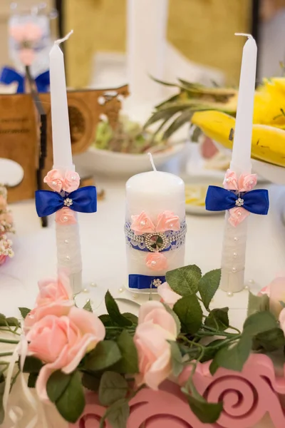 美丽的婚礼蜡烛 — 图库照片