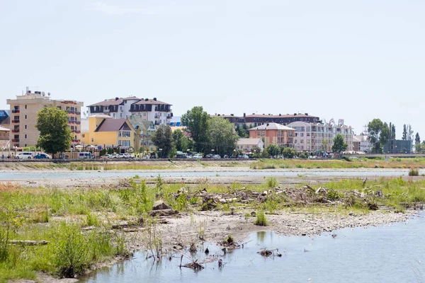 Les Rues Sotchi Adler Été 2018 Emprunt Rivière Mzymta — Photo