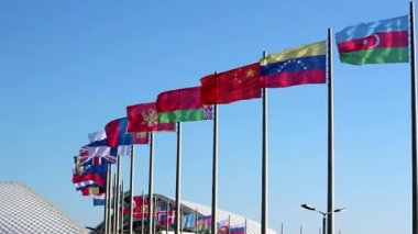Bayraklar Fisht Sochi stadyum yakınında