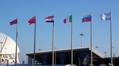 Bayraklar Fisht Sochi stadyum yakınında