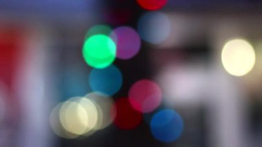 Aydınlatma ağaç. Arka plan bulanık video
