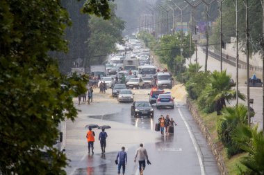 Sochi içinde sel. Adler bölgesi. 06.07.2018