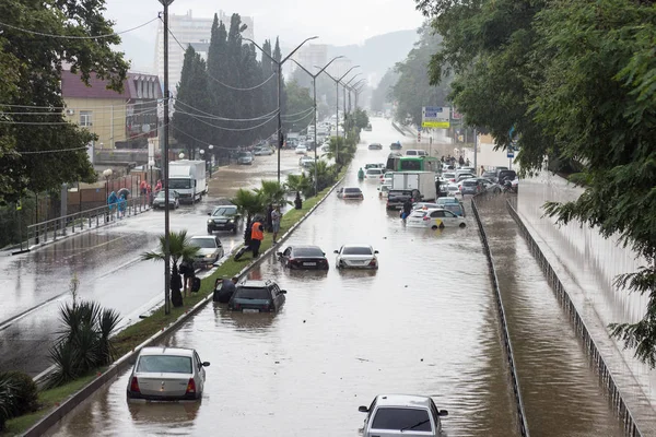 Flooding Sochi Adler District 2018 — Stock Photo, Image