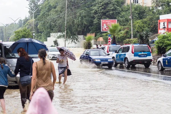 Flooding Sochi Adler District 2018 — Stock Photo, Image