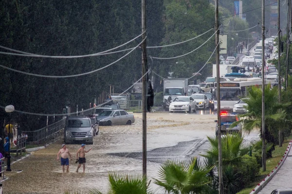 Flooding Sochi Adler District 2018 — Stock Photo, Image