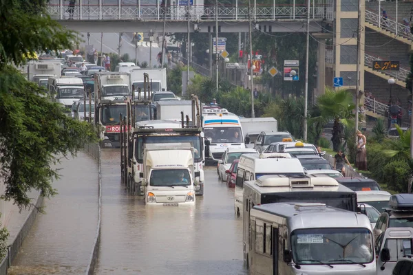 Flooding Sochi Adler District 2018 — Stock Photo, Image