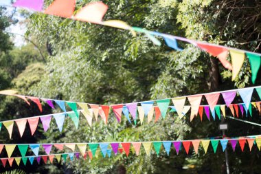 Doğada şenlik bayrakları