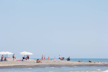  Karadeniz plajı. Adler