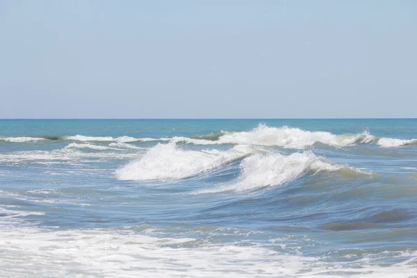 Welle Mit Schaum Auf Dem Meer Wenig Aufregung — Stockfoto