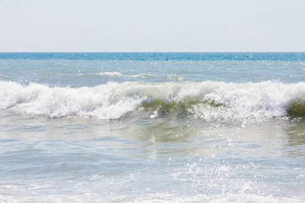 Welle Mit Schaum Auf Dem Meer Wenig Aufregung — Stockfoto