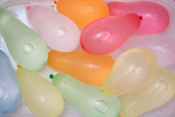 Small Rubber Balls Water Water Bomb — Stock Photo, Image