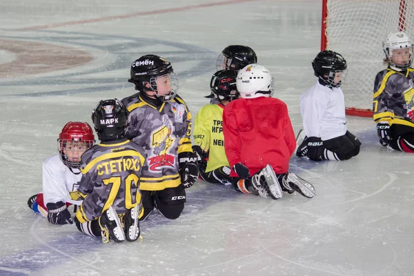 Utbildning Barnens Hockeylag Sochi — Stockfoto