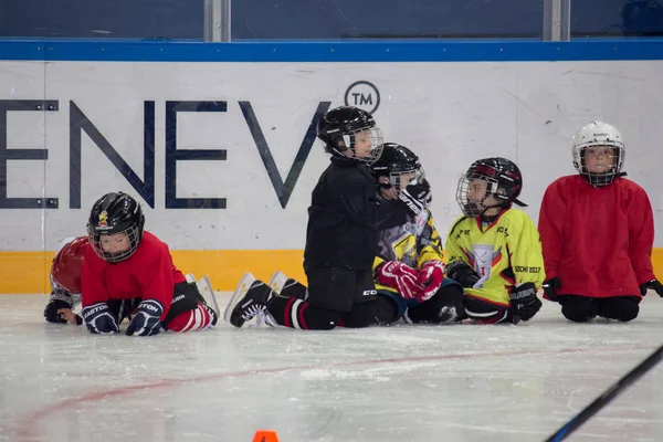 Utbildning Barnens Hockeylag Sochi — Stockfoto