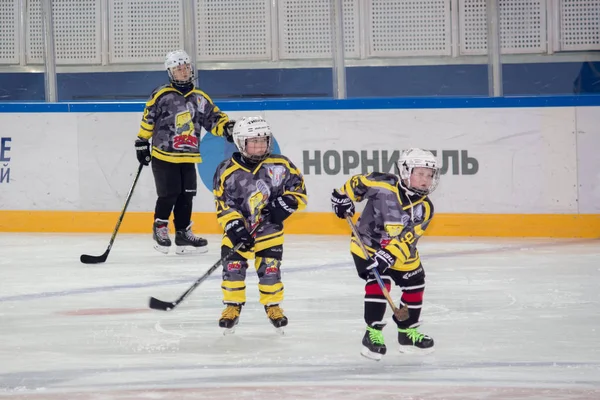 Training Children Hockey Team Sochi — Stock Photo, Image