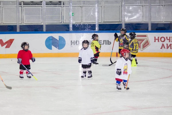 Formazione Della Squadra Hockey Bambini Sochi — Foto Stock