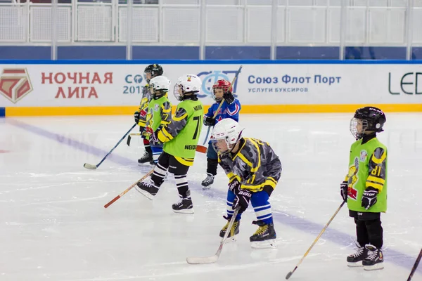 Treinamento Equipe Hóquei Infantil Sochi — Fotografia de Stock