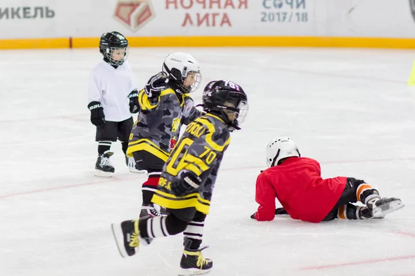 Formation Équipe Hockey Pour Enfants Sotchi — Photo