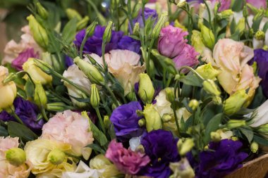 çiçek buketi çok renkli