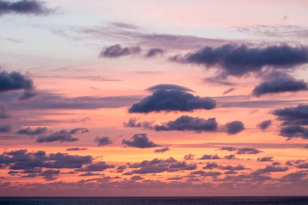Zonsondergang Zee Sotsji Wolken Blauwe Lucht Zon — Stockfoto