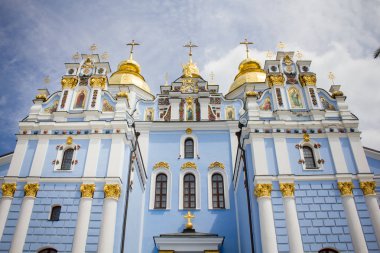 06/01/2019. Kiev. Ukrayna. Kiev'deki Aziz Michael Manastırı