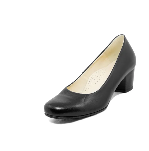 Black Female Shoes White Background — Stock Photo, Image