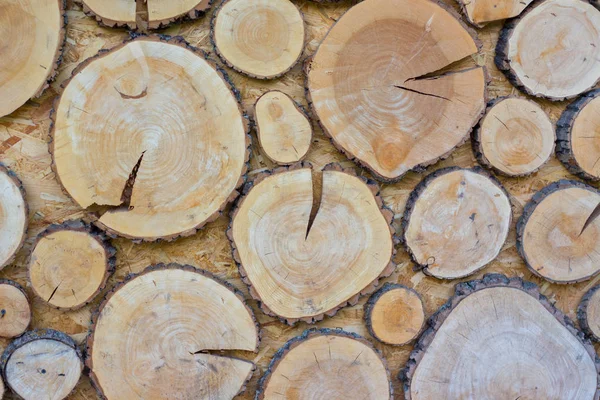 Kesilmiş ahşap parçalarından arka plan