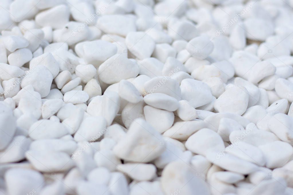  White stone, pebbles. Texture