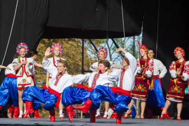24.08.2019 Kiev. Ukrayna. Ukrayna halk dansları