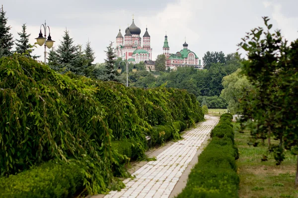 Kiev Ucrânia Feofania Mosteiro São Panteleimon — Fotografia de Stock