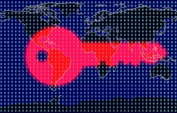 デジタル パターン 暗号化の概念を形成サイバー セキュリティ — ストック写真