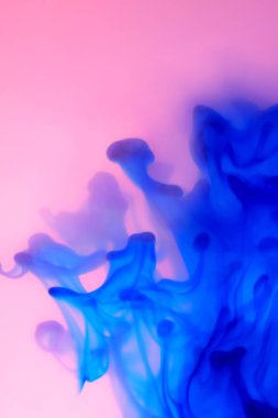 Difüzyon yollar ile mavi ve pembe arka plan